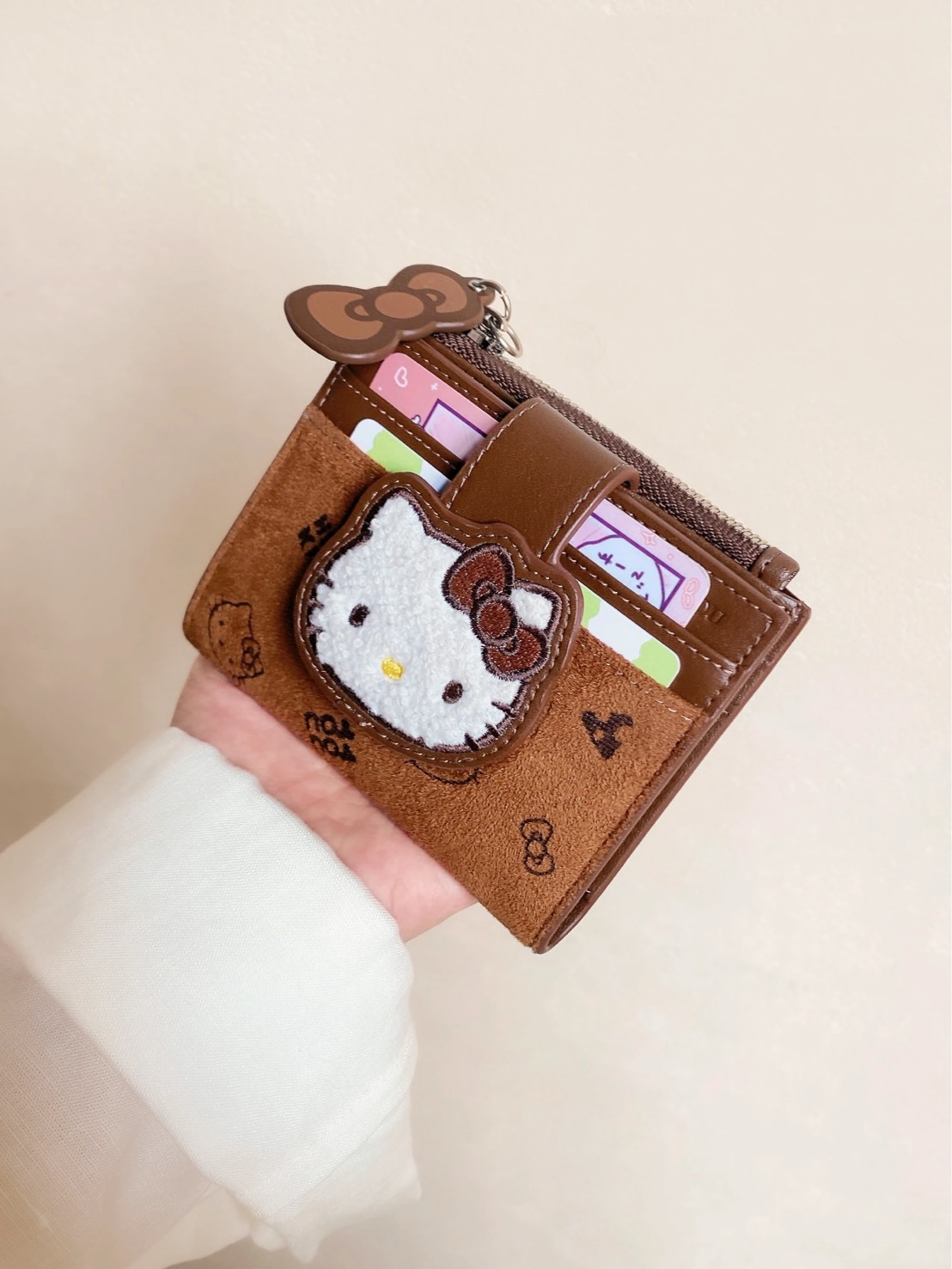正版授權 TOUTOU X HELLOKITTY 卡包零錢收包