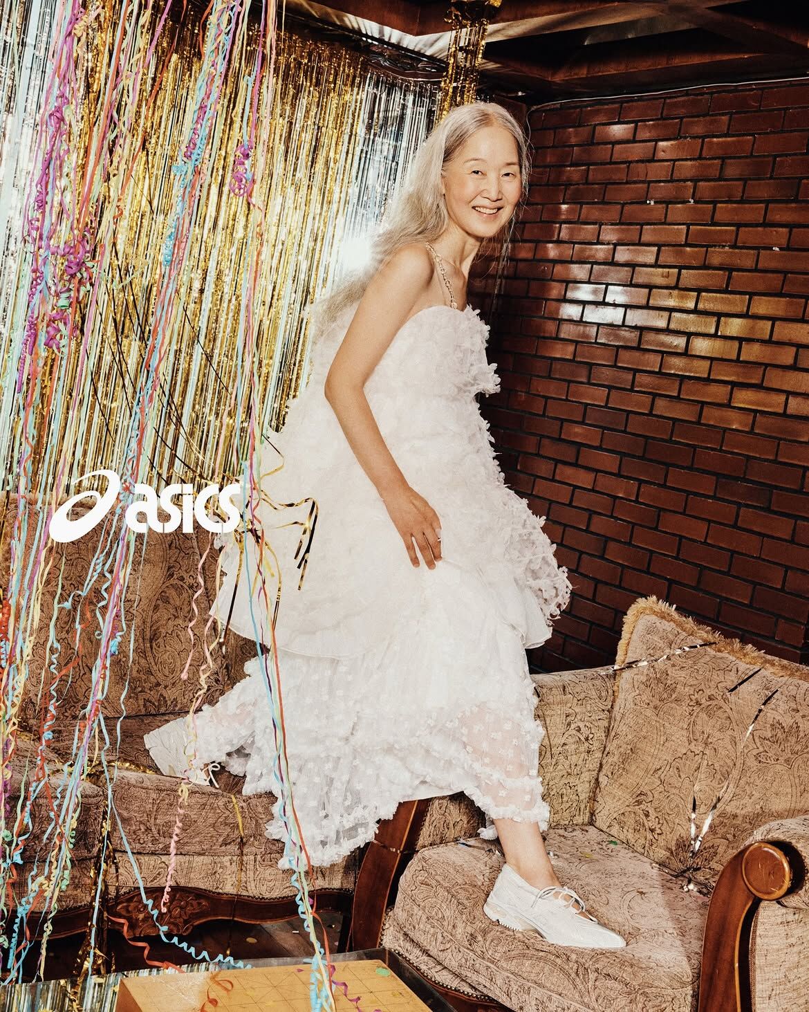 ASICS GEL-DS TRAINER SP 香草奶油 米白 奶油白 透氣 芭蕾舞鞋 瑪莉珍鞋 涼鞋 綁帶 男女鞋 1203B057-100 / 預購