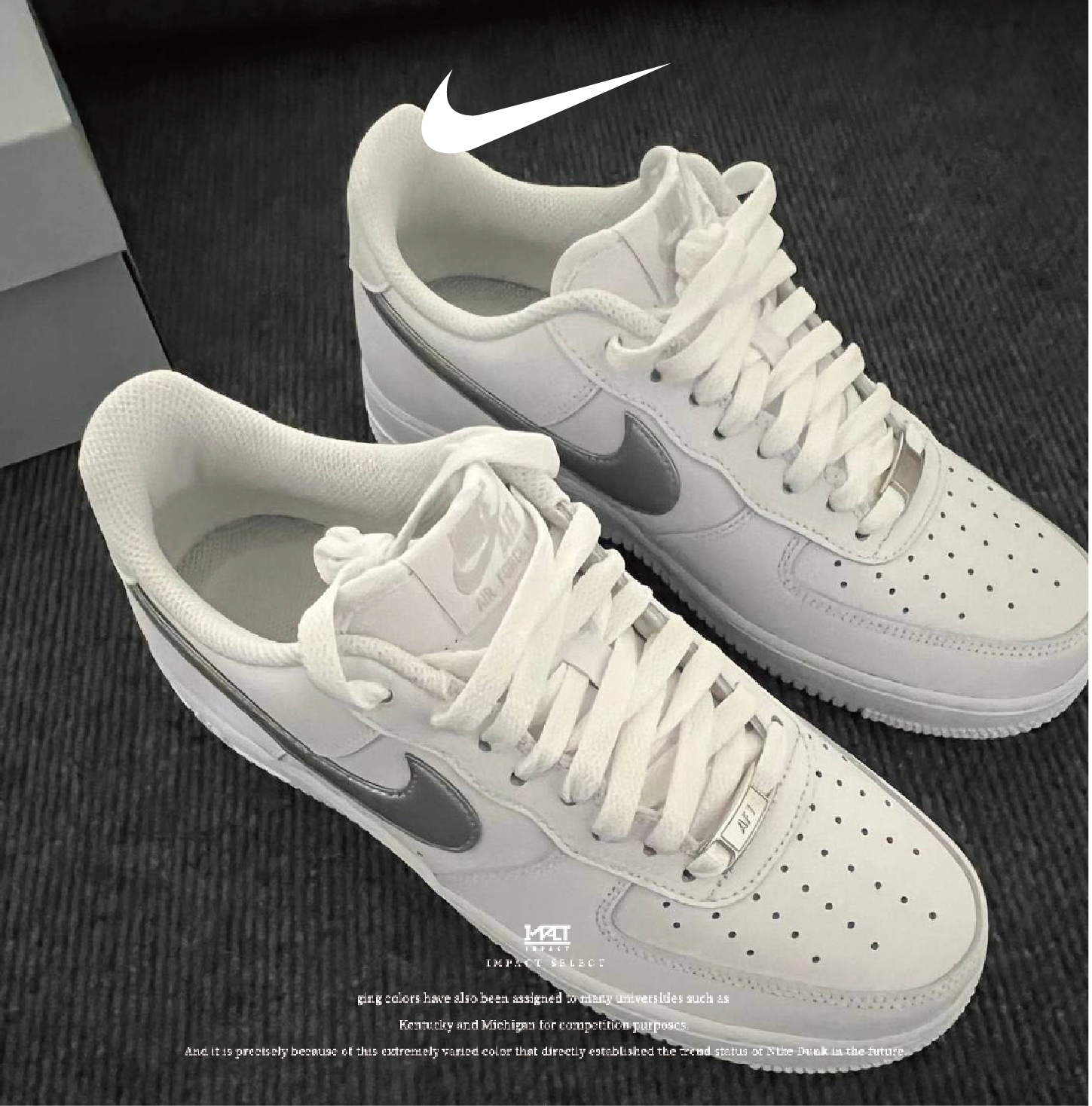 Nike Air Force 1 "White Metallic Silver" 白銀勾 FJ4146-134
