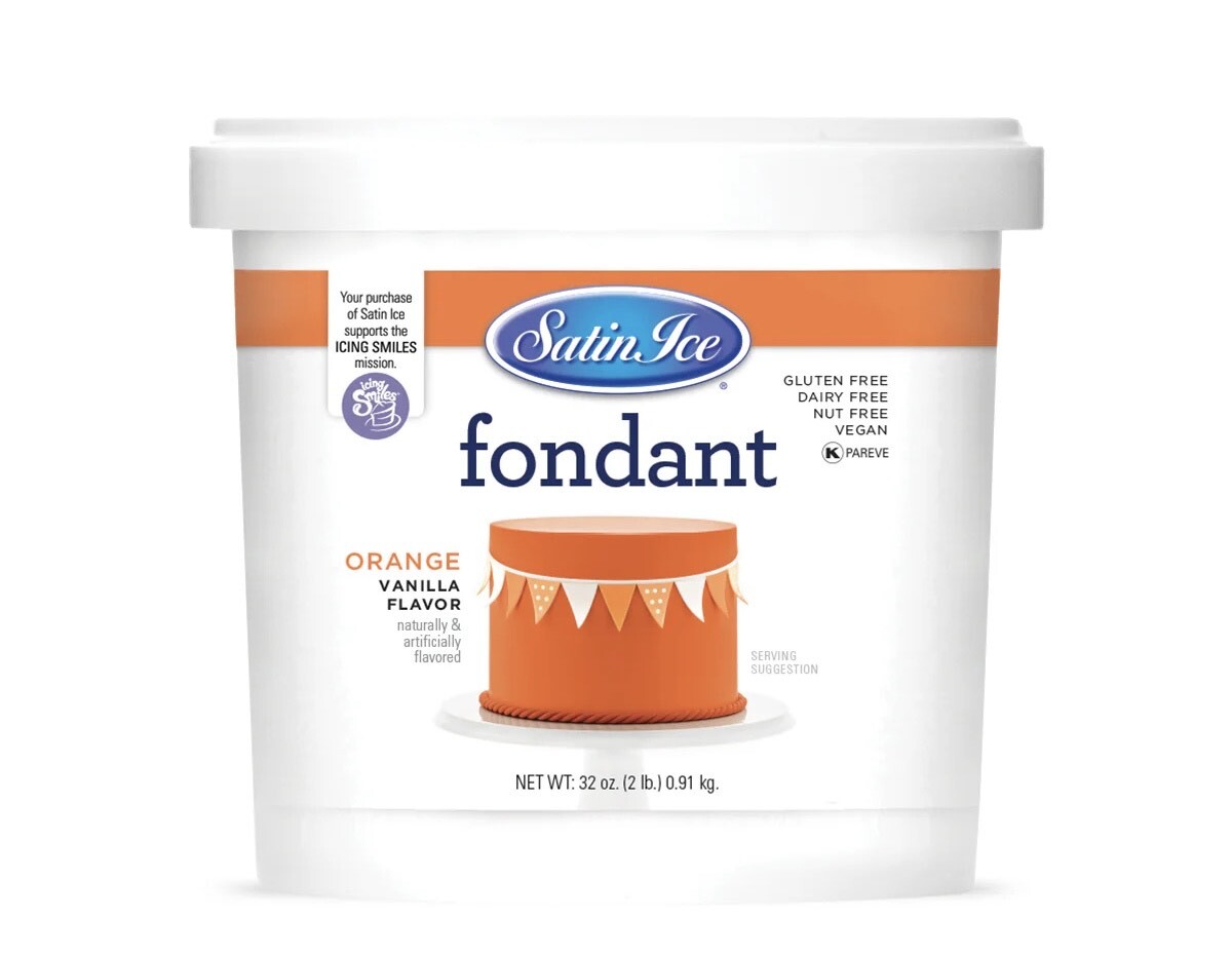 Satin Ice Fondant Orange 2lb