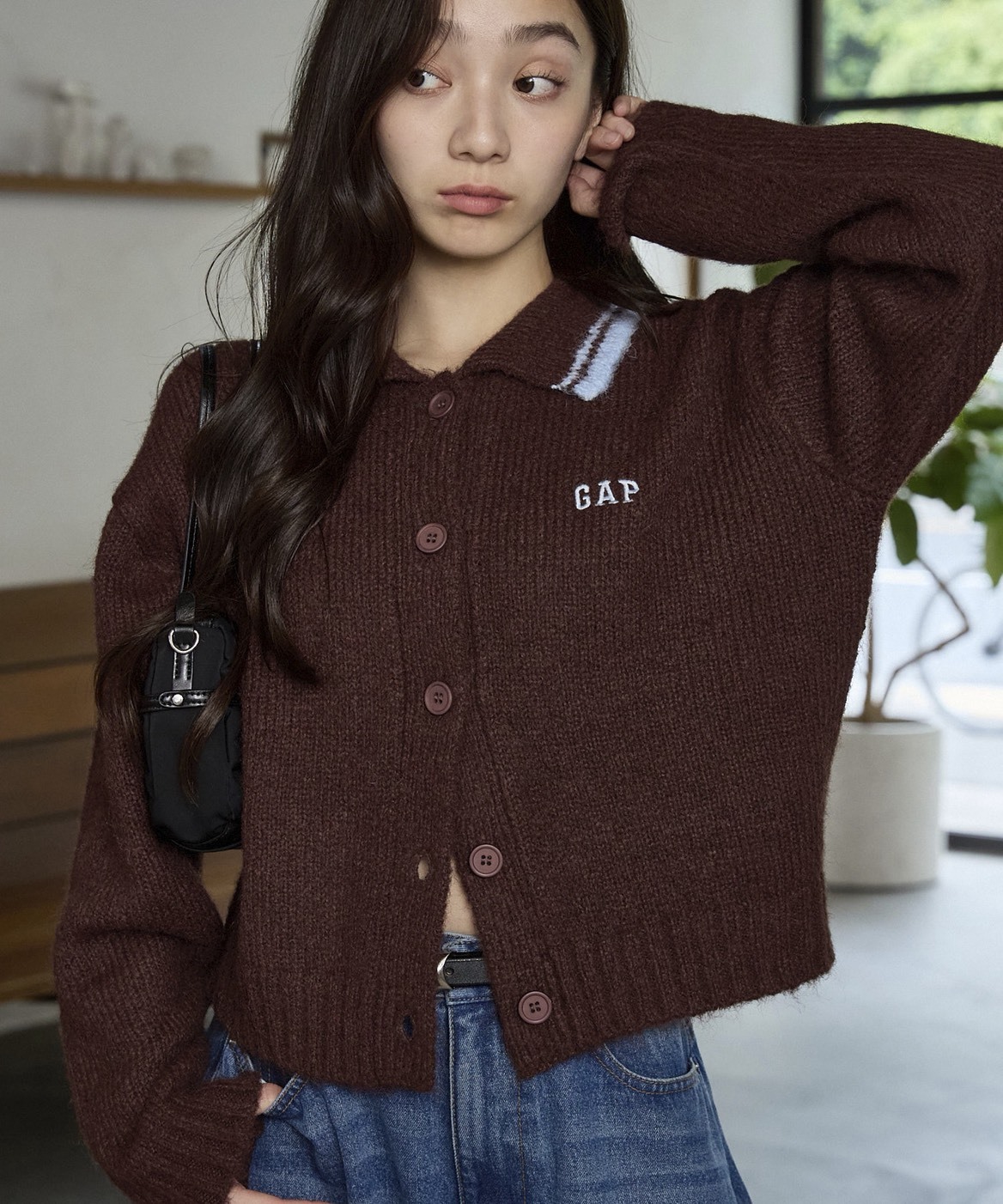 日本限定聯名款 PUBLUX × GAP 針織 撞色 開衫 外套 4色