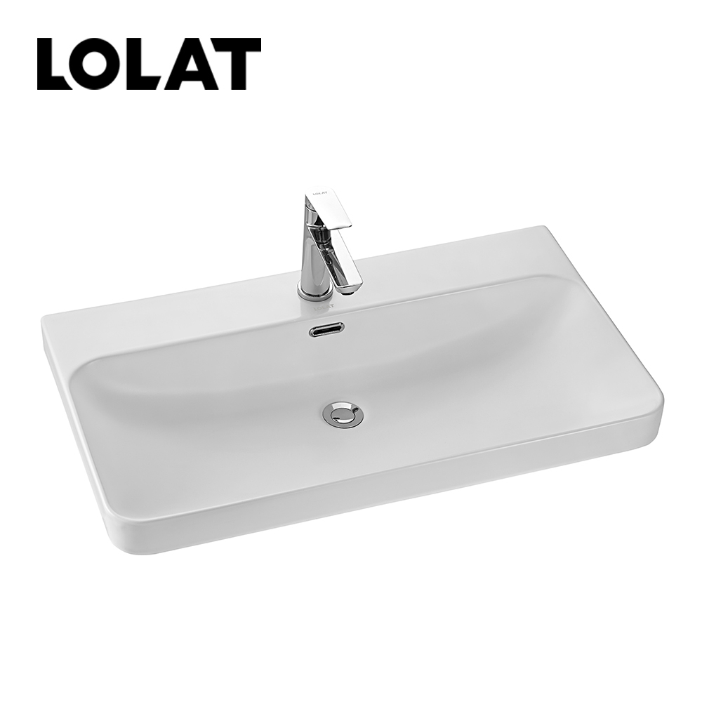 LOLAT多層實木板雙抽屜80公分浴櫃-質感白WC213CW617-AW
