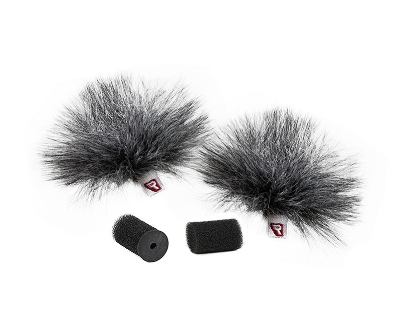 Rycote Pair Grey Ristretto Lavalier Windjammer