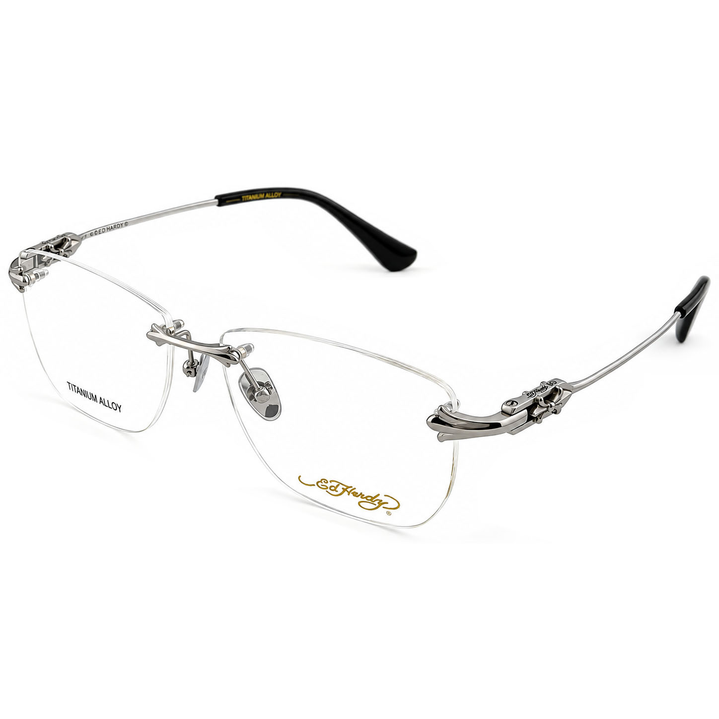 【Ed Hardy】EH2103 2SV #無框光學眼鏡#(亮銀色)