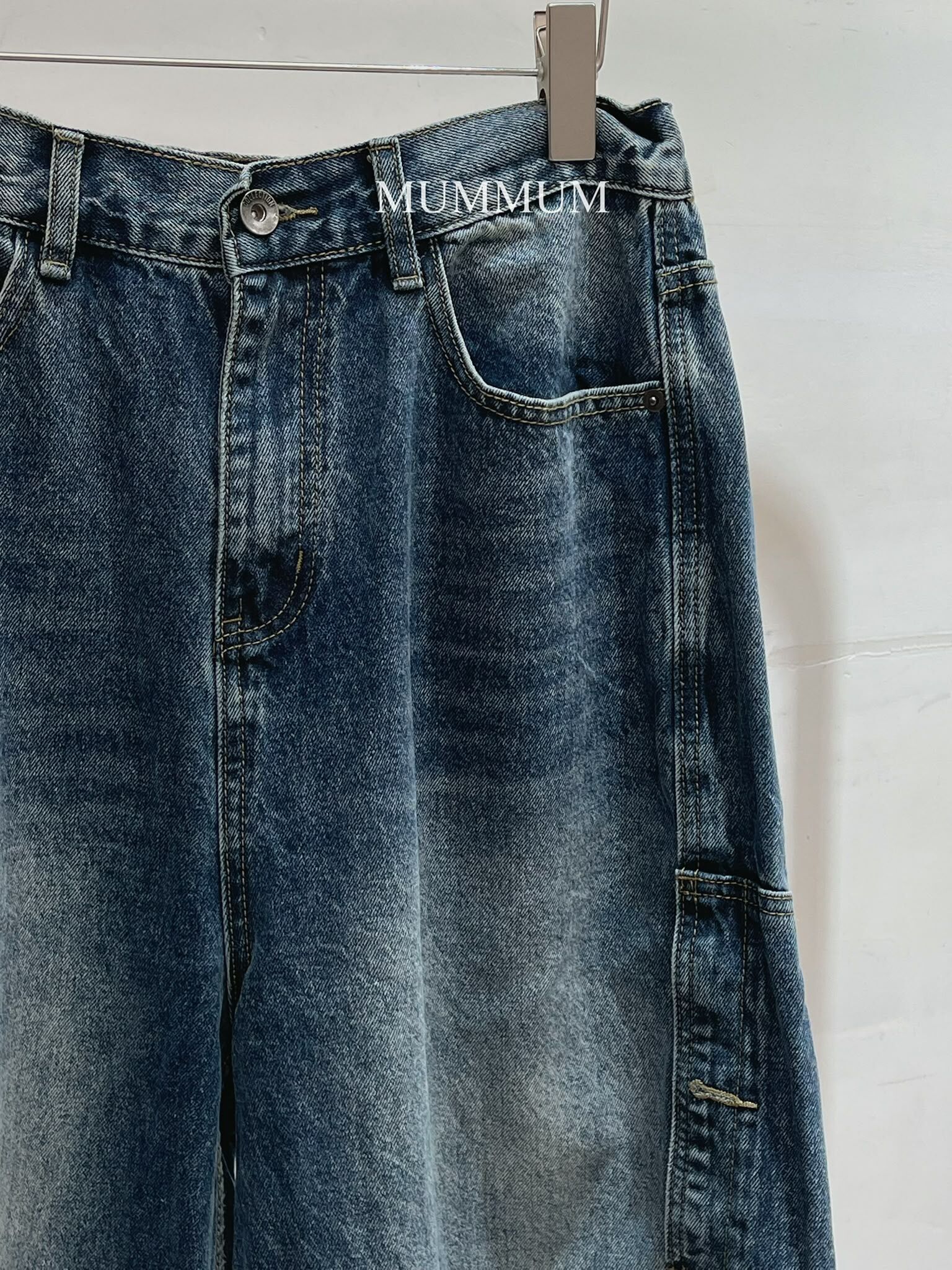 03850a/毛邊多袋牛仔長褲28-34/44/37