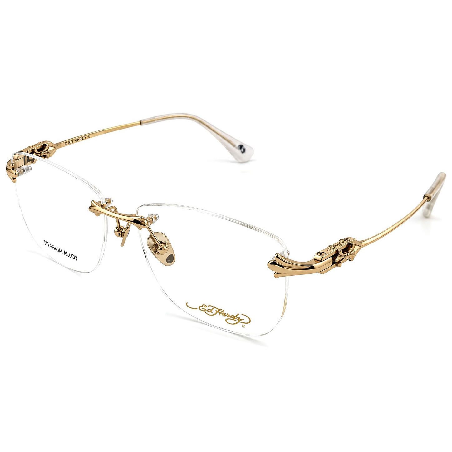 【Ed Hardy】EH2103 4GD #無框光學眼鏡#(芒金色)