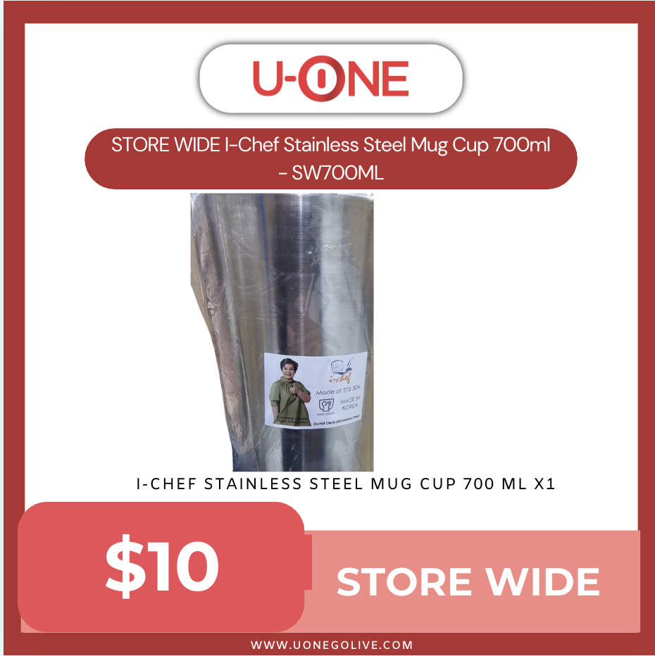 STORE WIDE I-Chef Stainless Steel Mug Cup 700ml - SW700ML
