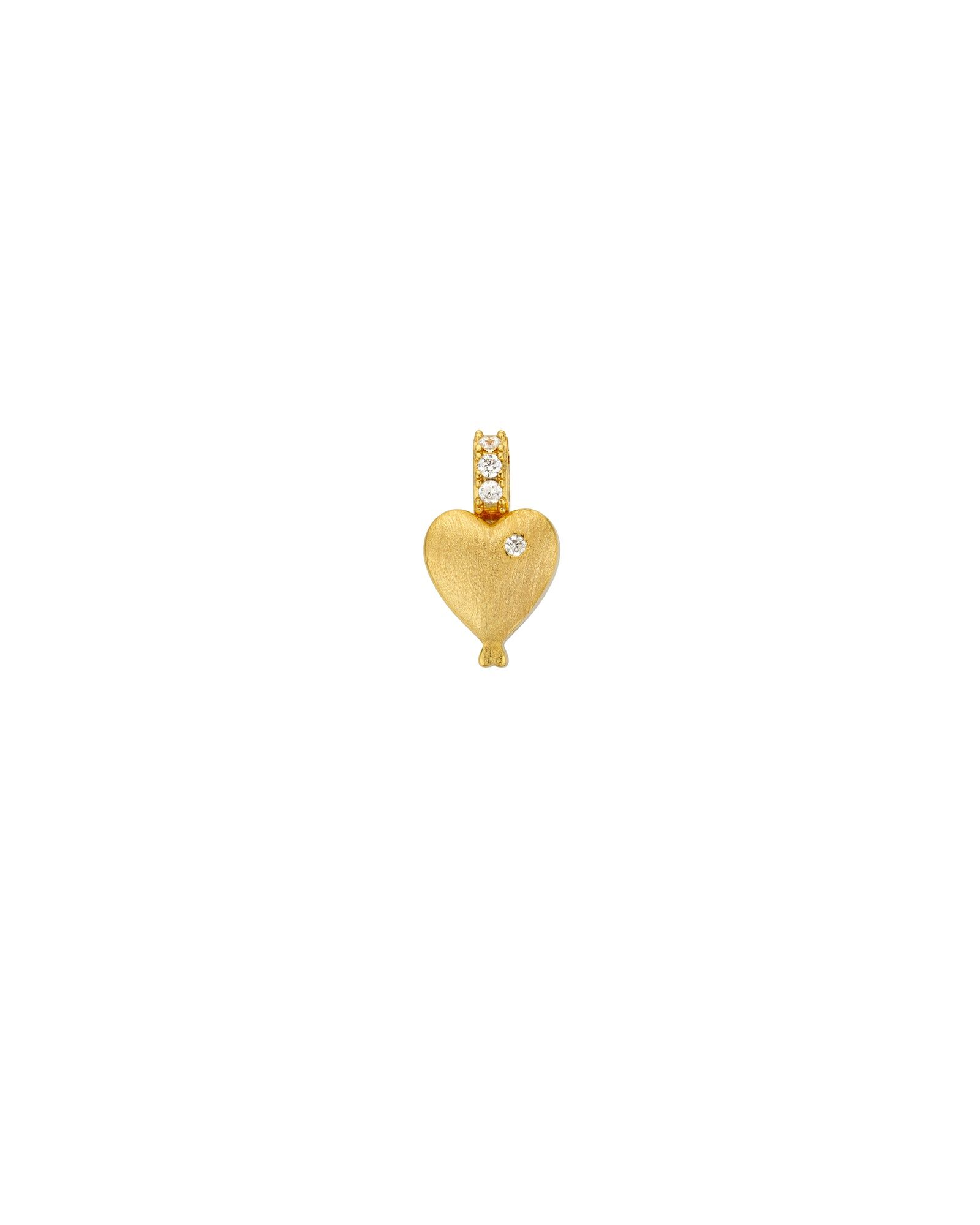 1MB0920-028 [MYA BAY] Little Twin Hearts 吊墜 金色 #PED-85.G (EU)