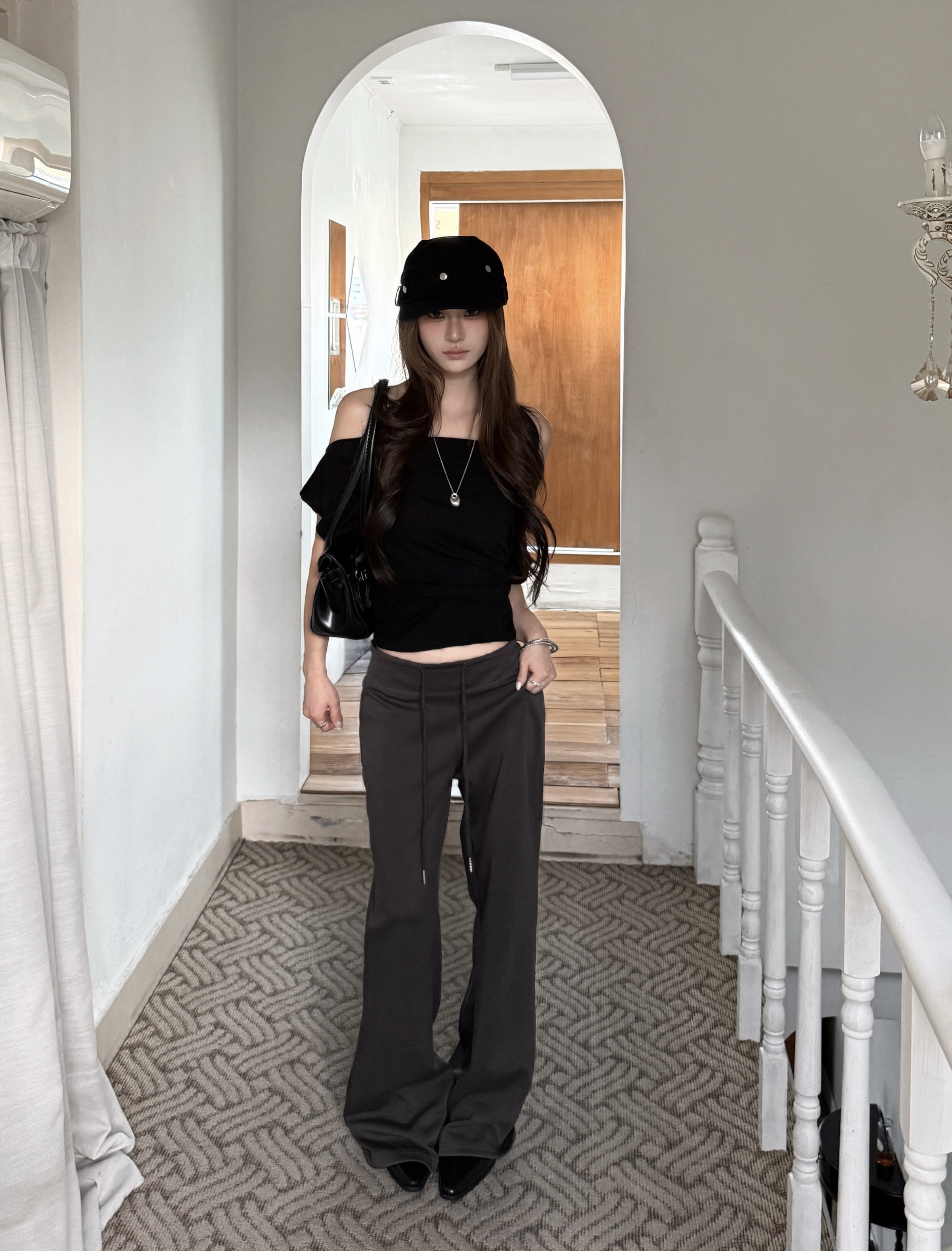 A25 Cleanfit 超舒服修身棉褲 (墨灰)