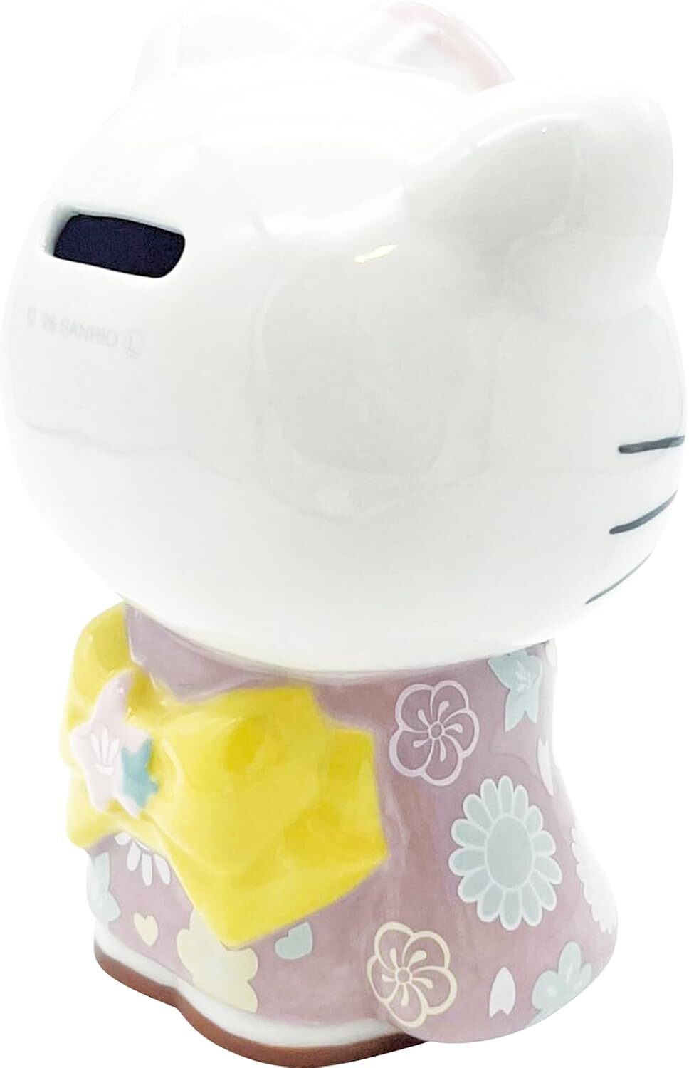 日本 Sanrio Hello Kitty 粉紅和服造型陶瓷錢罌
