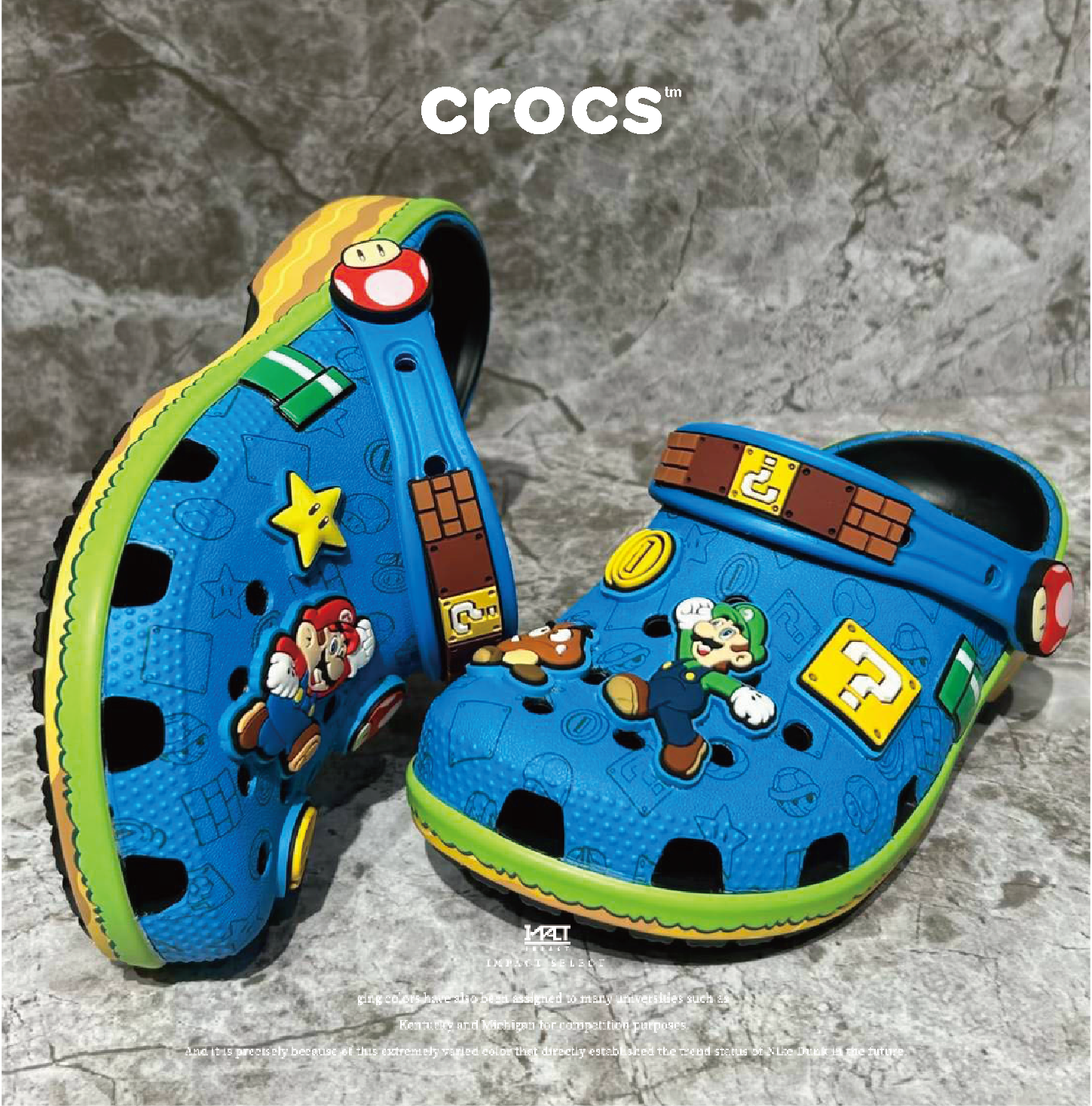 Crocs x Super Mario 超級瑪利歐聯名洞洞鞋 212138-90H/212136-90H