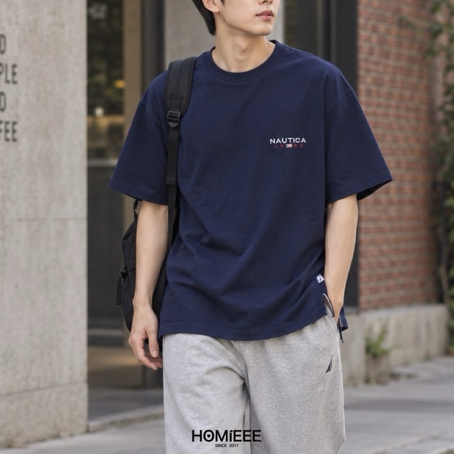 Nautica 83 Flag Logo Tee 短袖 素T 深藍 白色 灰色 [NTS3704]