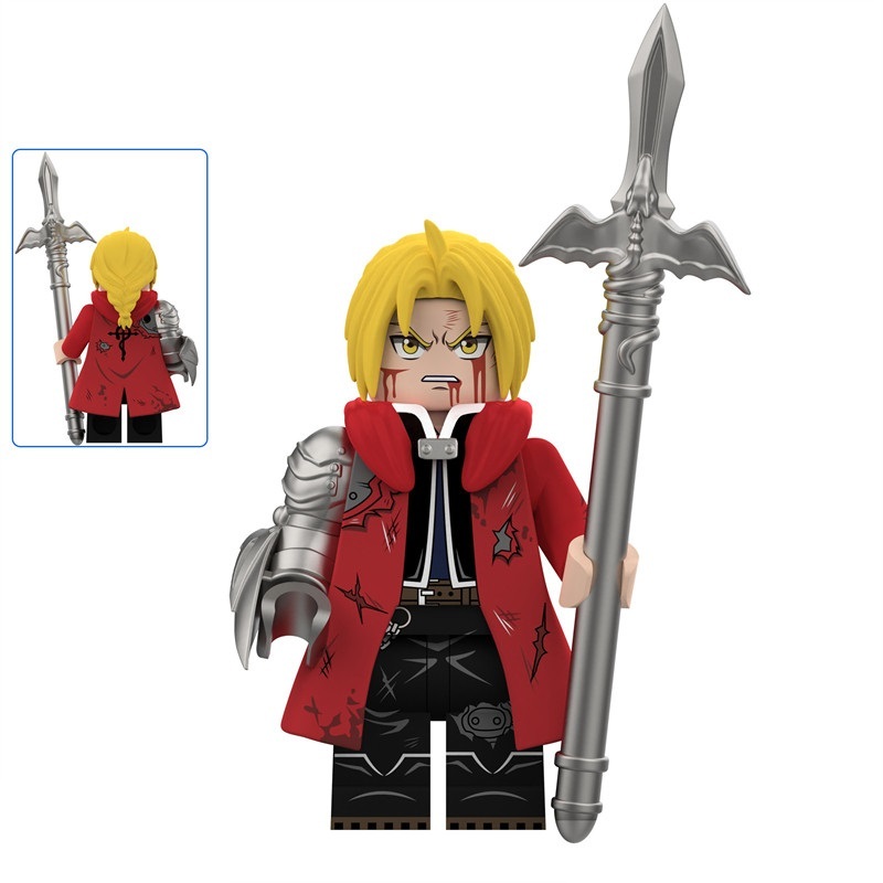 Fullmetal Alchemist Edward Elric Custom Minifigures Fit Lego DY576
