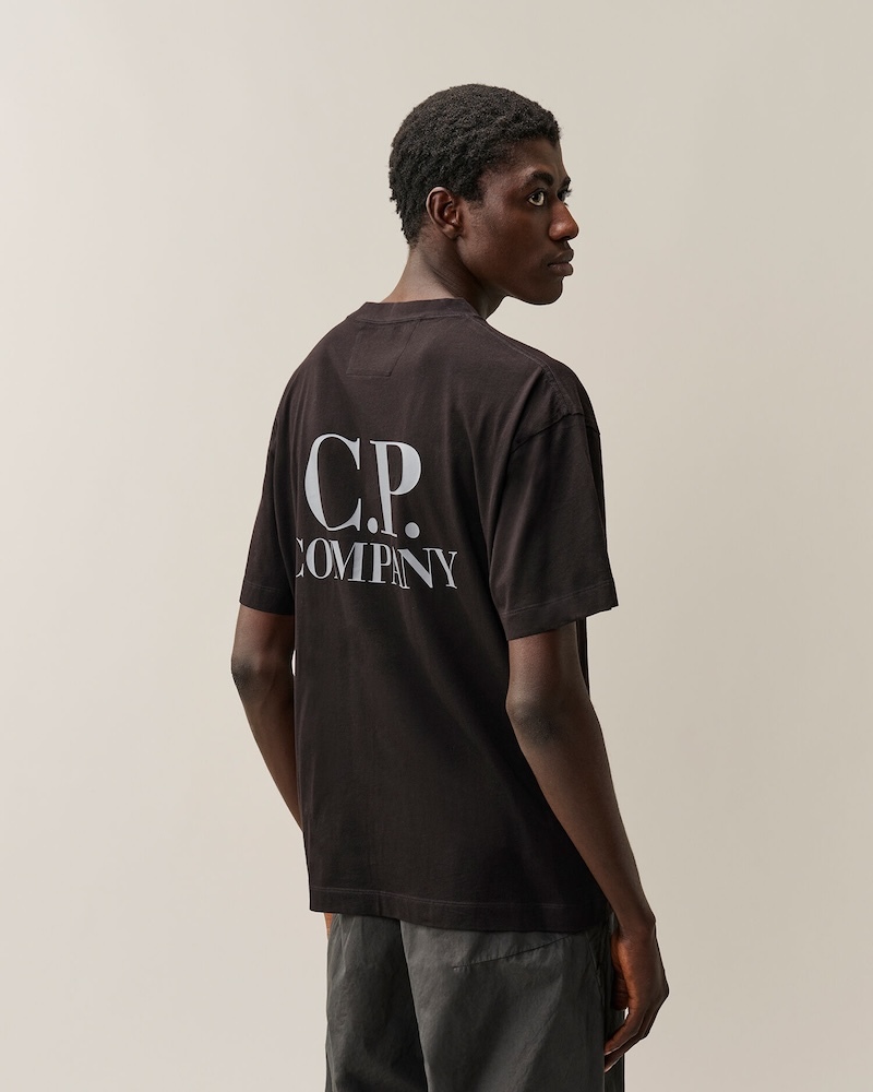 C.P. Company - 30/1 Jersey Short Sleeve Comfort T-Shirt - 21CMTS135A005100W999 BLACK