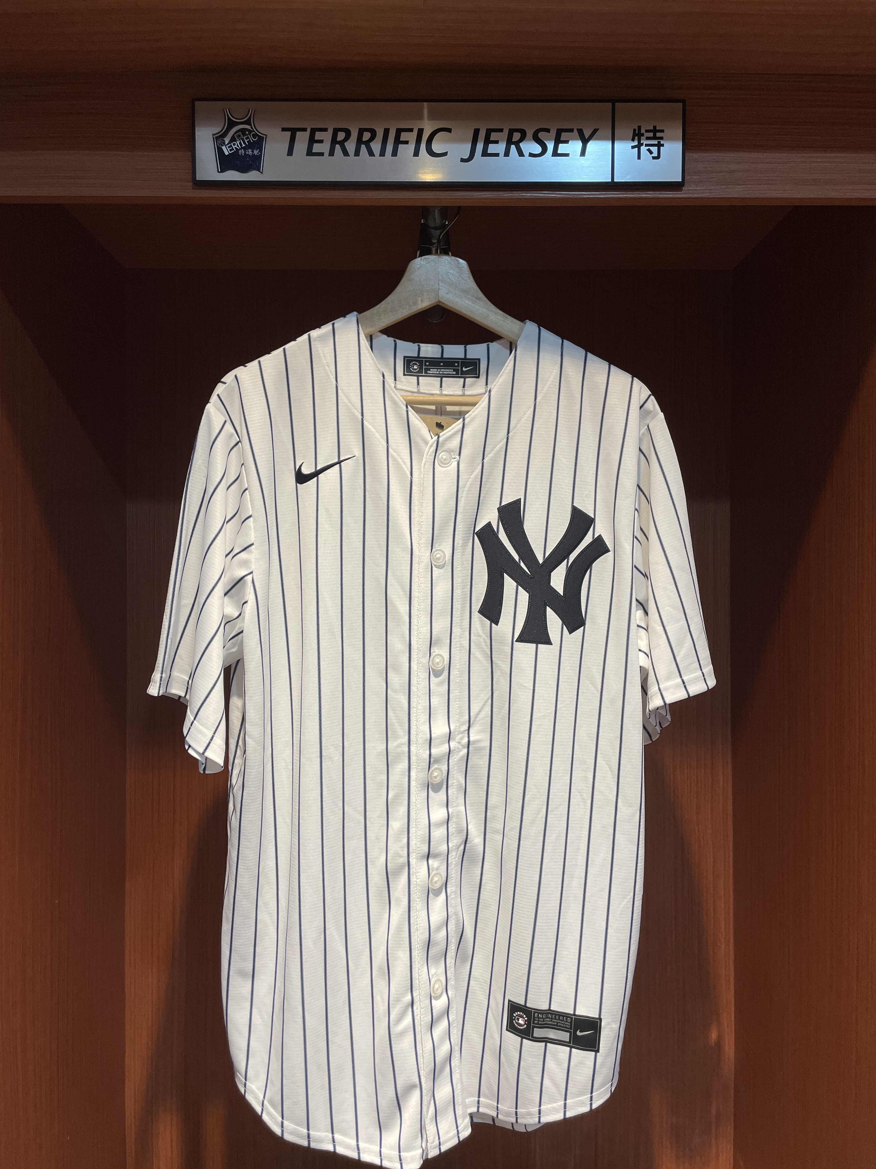 MLB球衣 Winter #01 aespa 紐約洋基白條紋 Home Nike Replica Player Name Jersey 球迷版 熱轉印 全新 26最新版