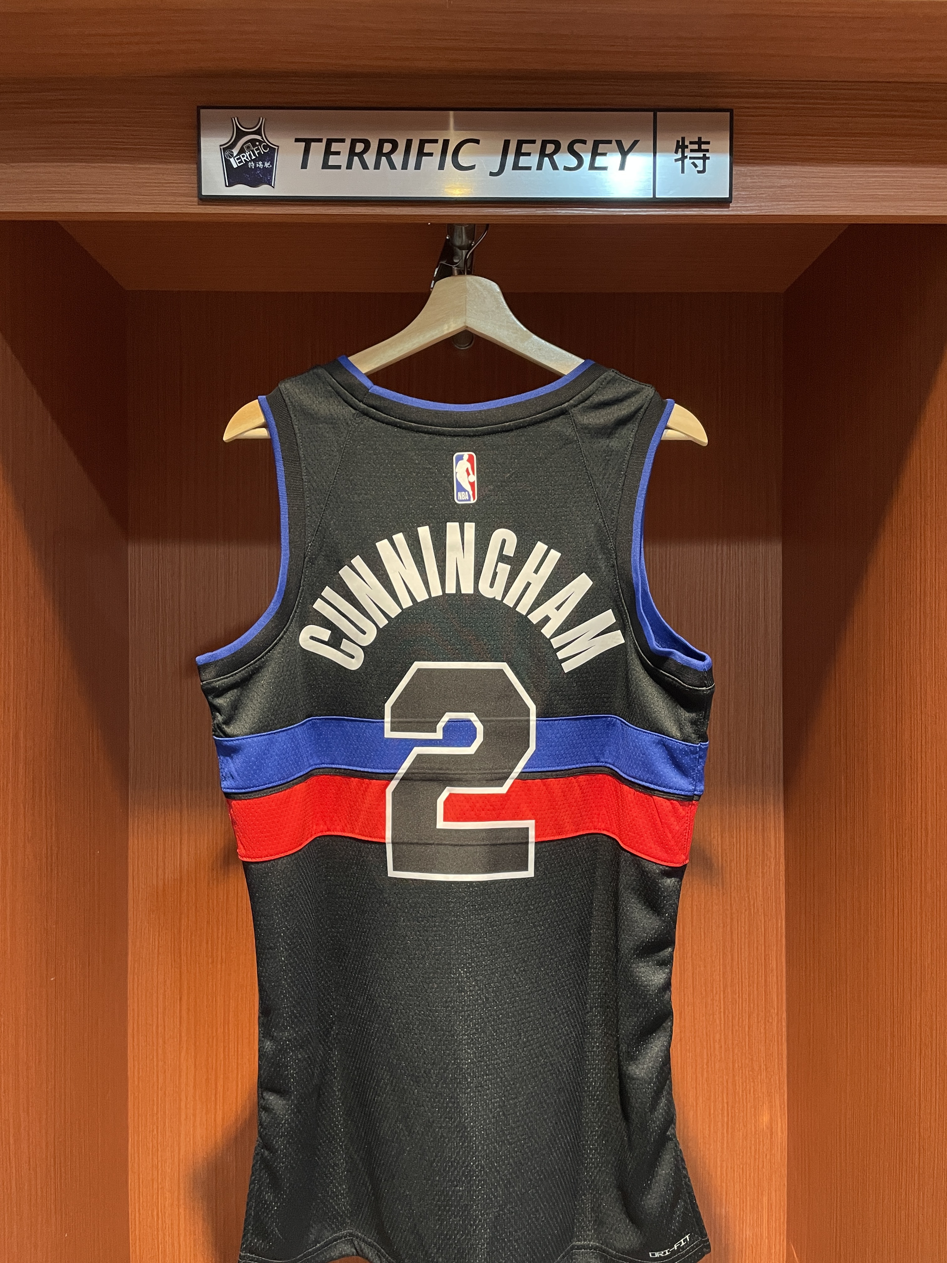 NBA球衣 Cade Cunningham 底特律活塞黑 Statement Jordan Swingman 球迷版 熱轉印 全新