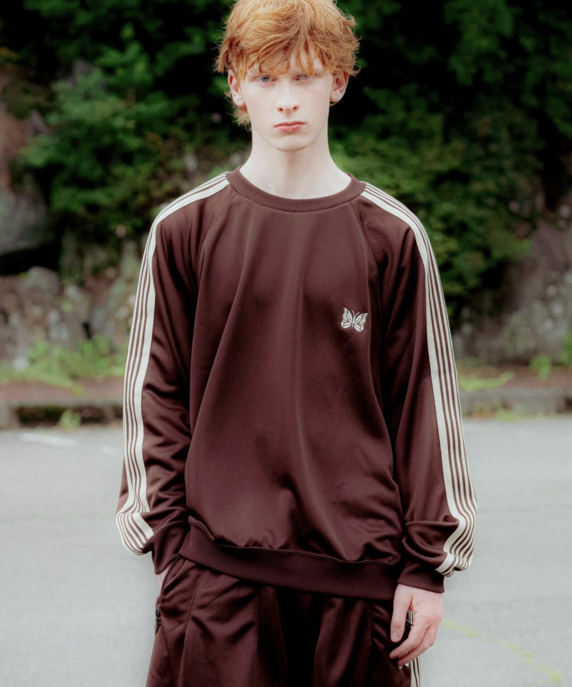 預訂 | Needles Track Crew Neck Shirt - Poly Smooth 別注