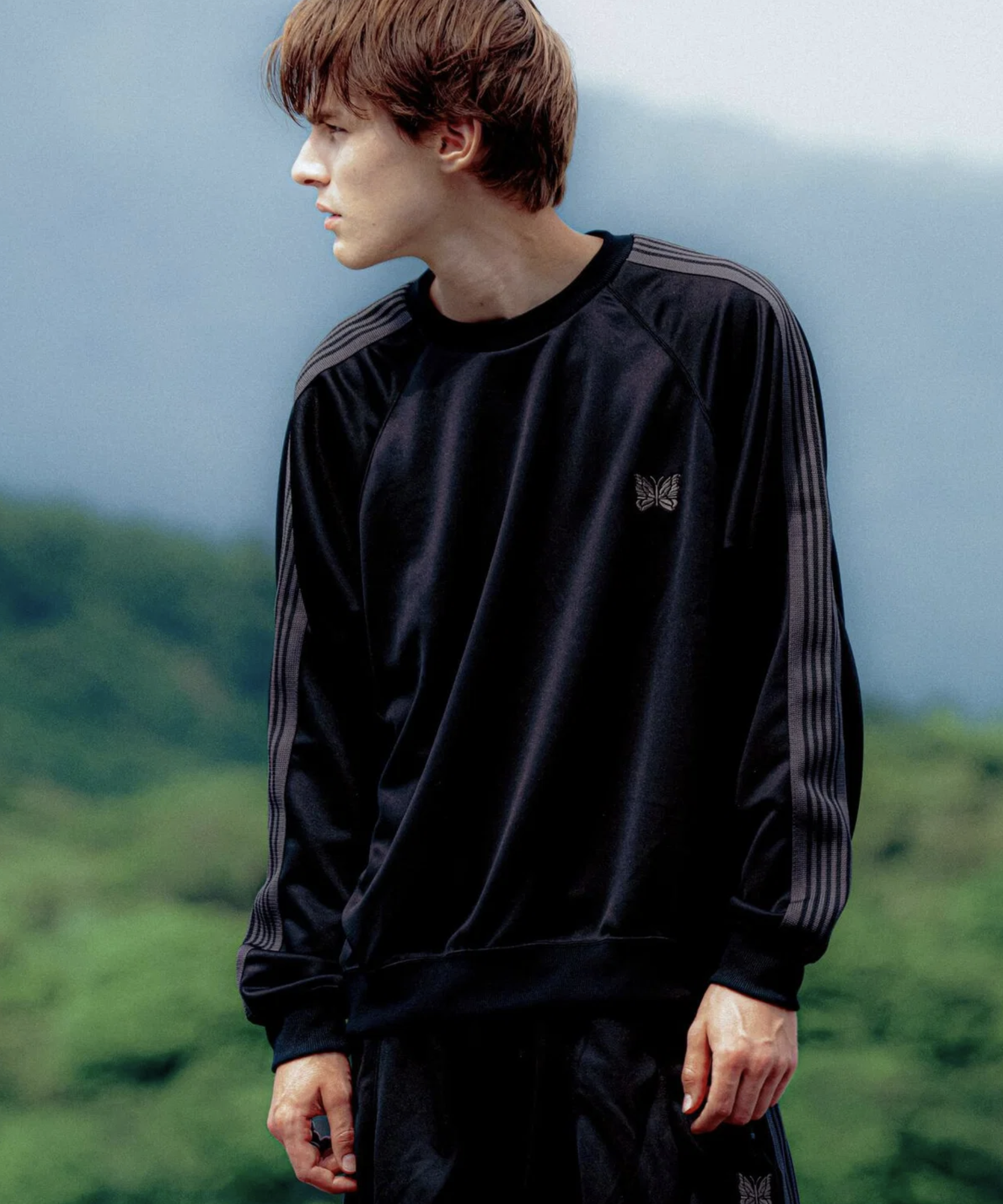 預訂 | Needles Track Crew Neck Shirt - Poly Smooth 別注