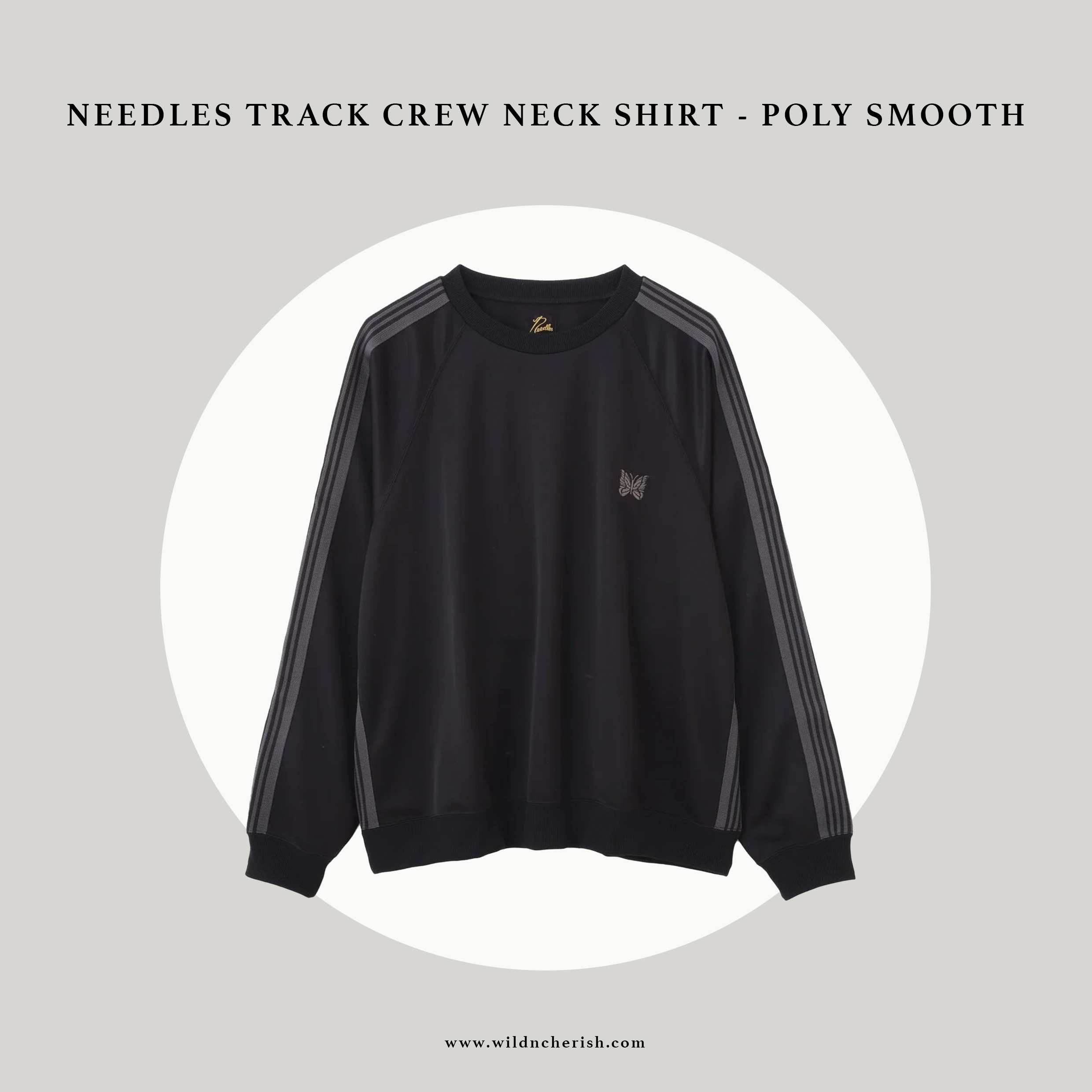 預訂 | Needles Track Crew Neck Shirt - Poly Smooth 別注