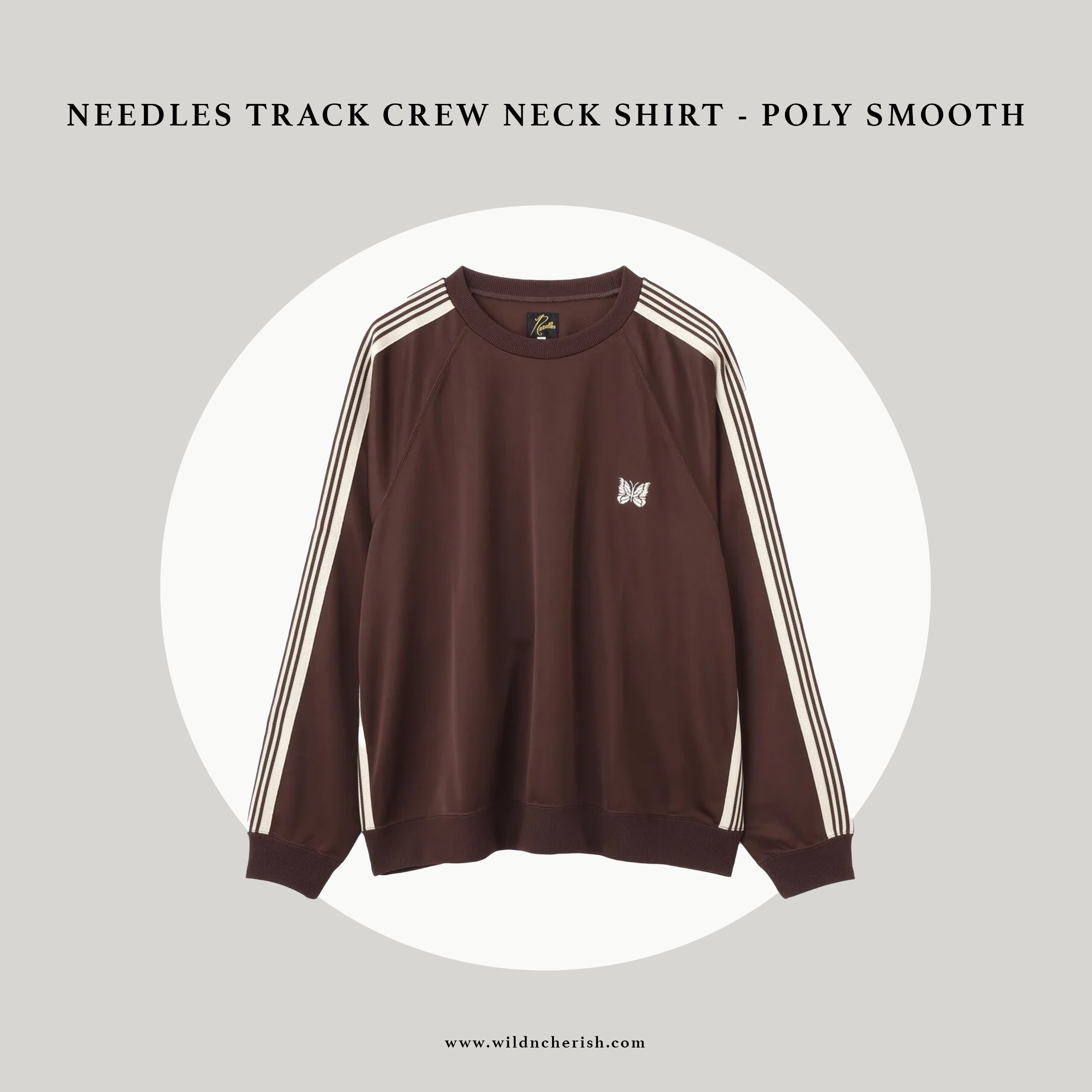 預訂 | Needles Track Crew Neck Shirt - Poly Smooth 別注