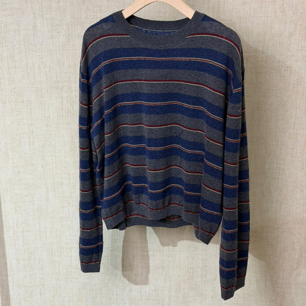 TOP-CCG0919-017 羊毛橫間長袖針織上衣 (A17) [L0902-260712]