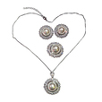 Set:Earrings Pendant Ring CT-S2617-W -M