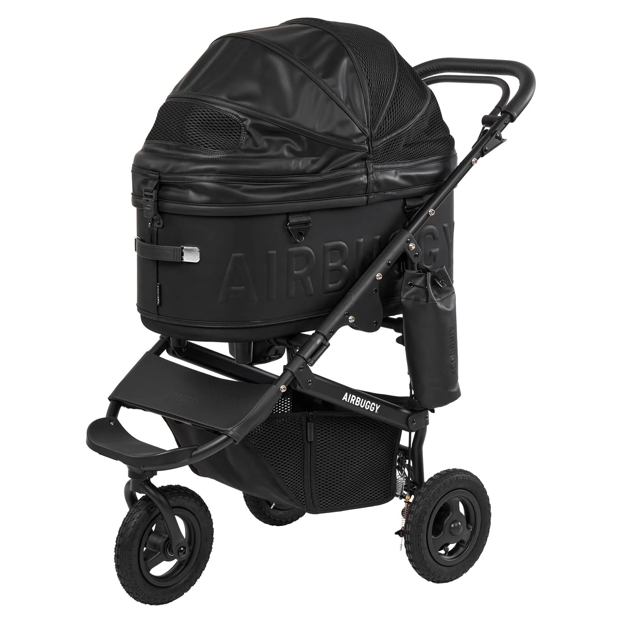 AirBuggy Dome3 Premier Si Large Premium Pet Stroller (20kg) – Black **Limited Edition**