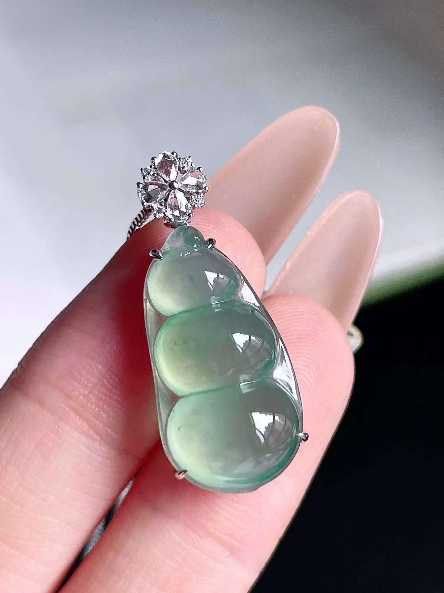 95228 翡翠冰晴底福豆