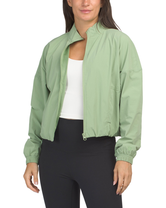 【預購】K SWISS N091901 Stretch 女裝拉鏈外套 (綠色)