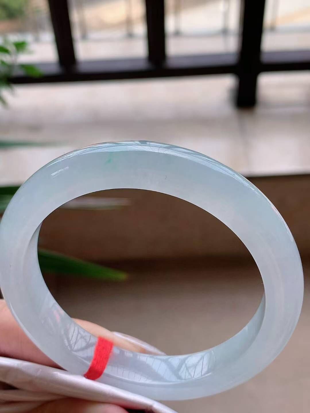 95235 59.6mm老種冰飄綠翡翠正圈手鐲 (58-60)