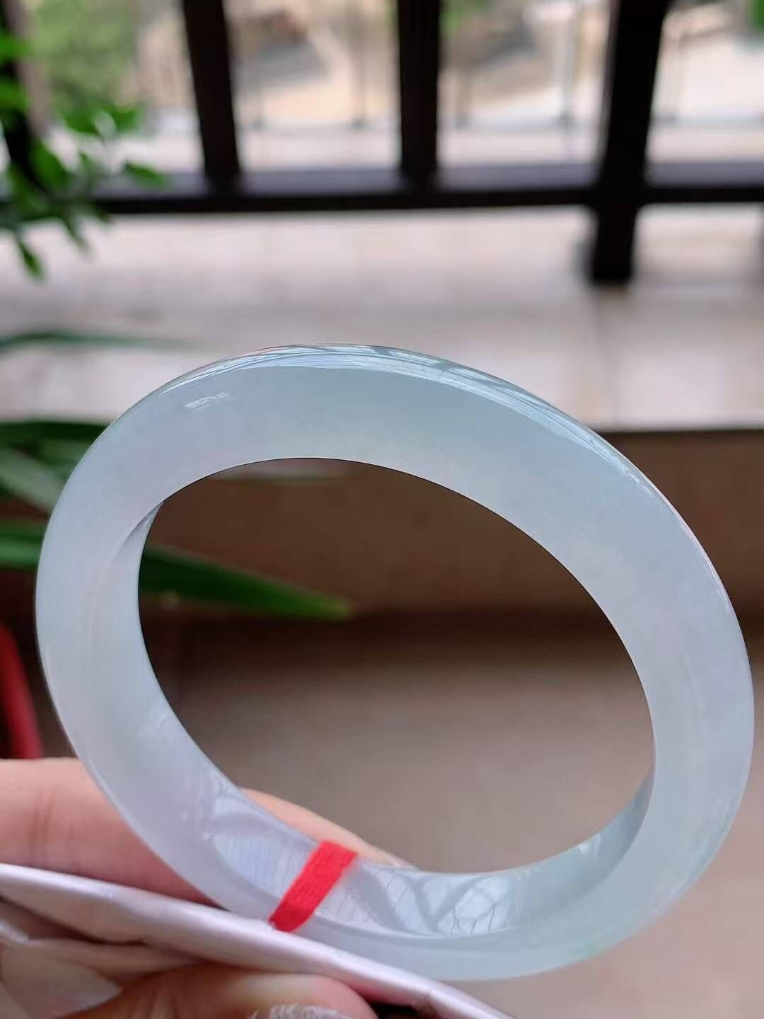 95235 59.6mm老種冰飄綠翡翠正圈手鐲 (58-60)