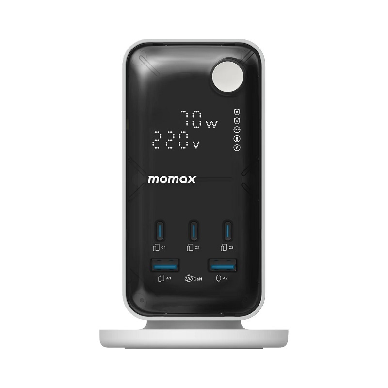 Momax US25 6 插座電源塔 + USB 70W 2米