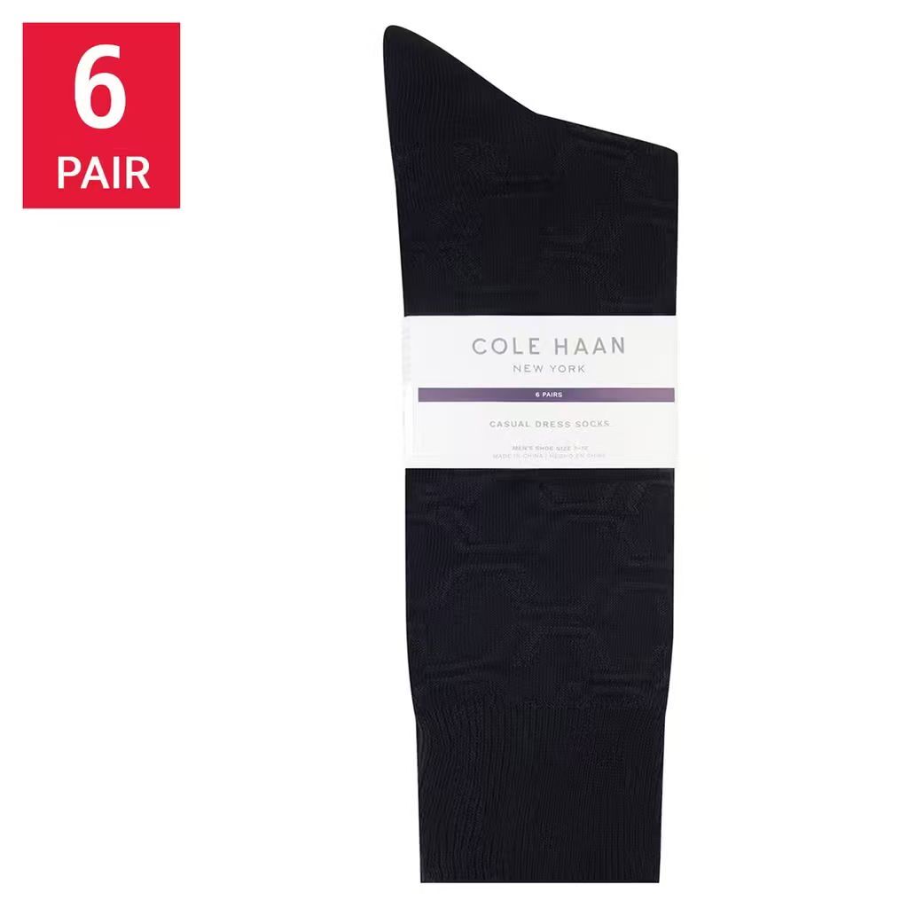 【預購】COLE HAAN N091956 男裝中筒襪 (6對裝)