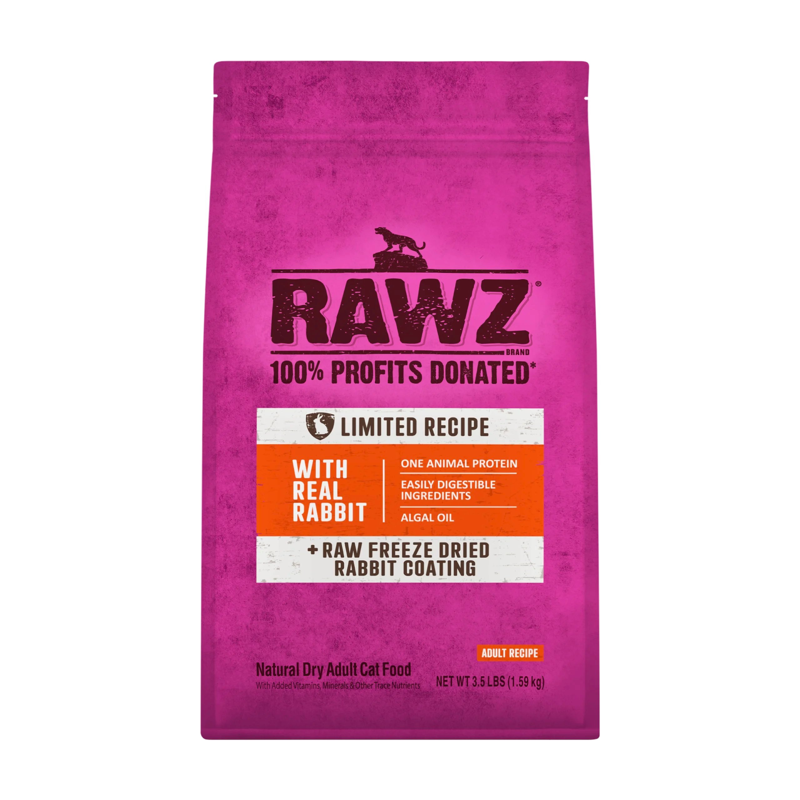 Rawz 無穀物全貓糧系列 單一蛋白 兔肉配方．3.5lb/7.8lb