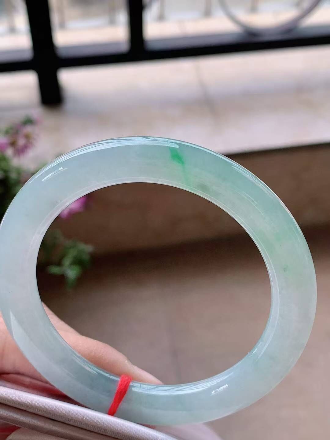 老種冰飄綠翡翠圓條手鐲,天然翡翠A玉, 緬甸玉, Jade, Jadeite