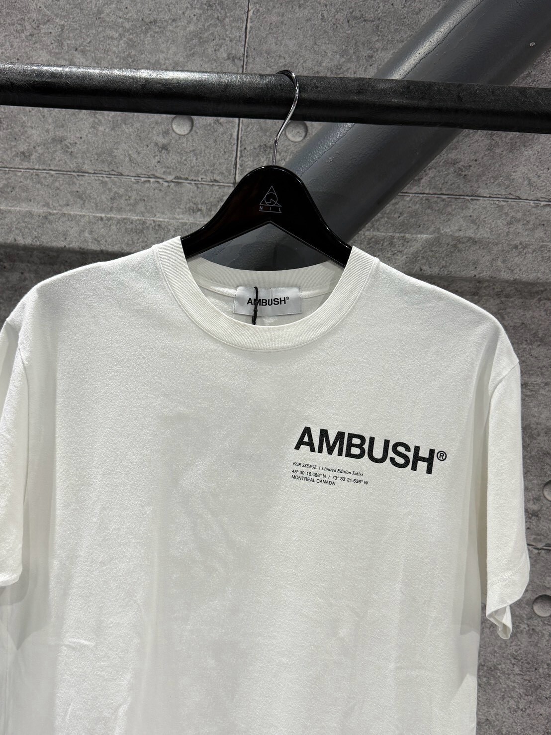 AMBUSH classic logo white short-sleeved T-shirt