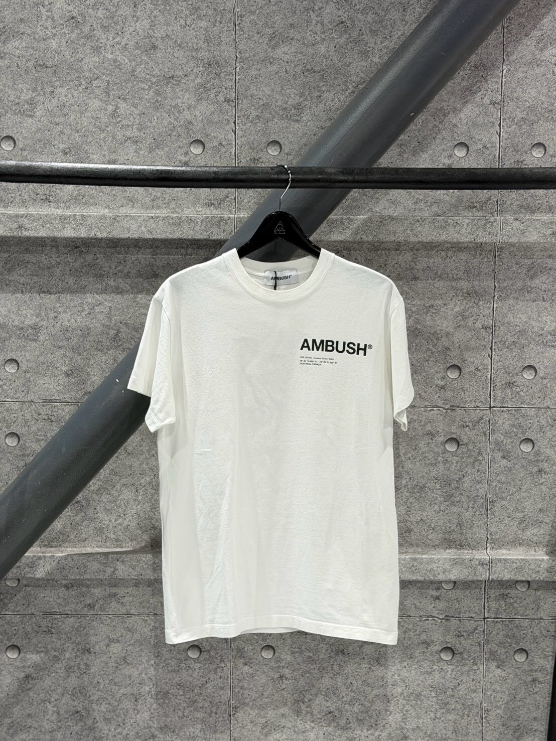 AMBUSH classic logo white short-sleeved T-shirt