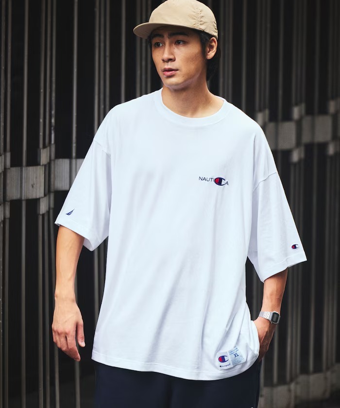 日本 Nautica x Champion Logo Tee