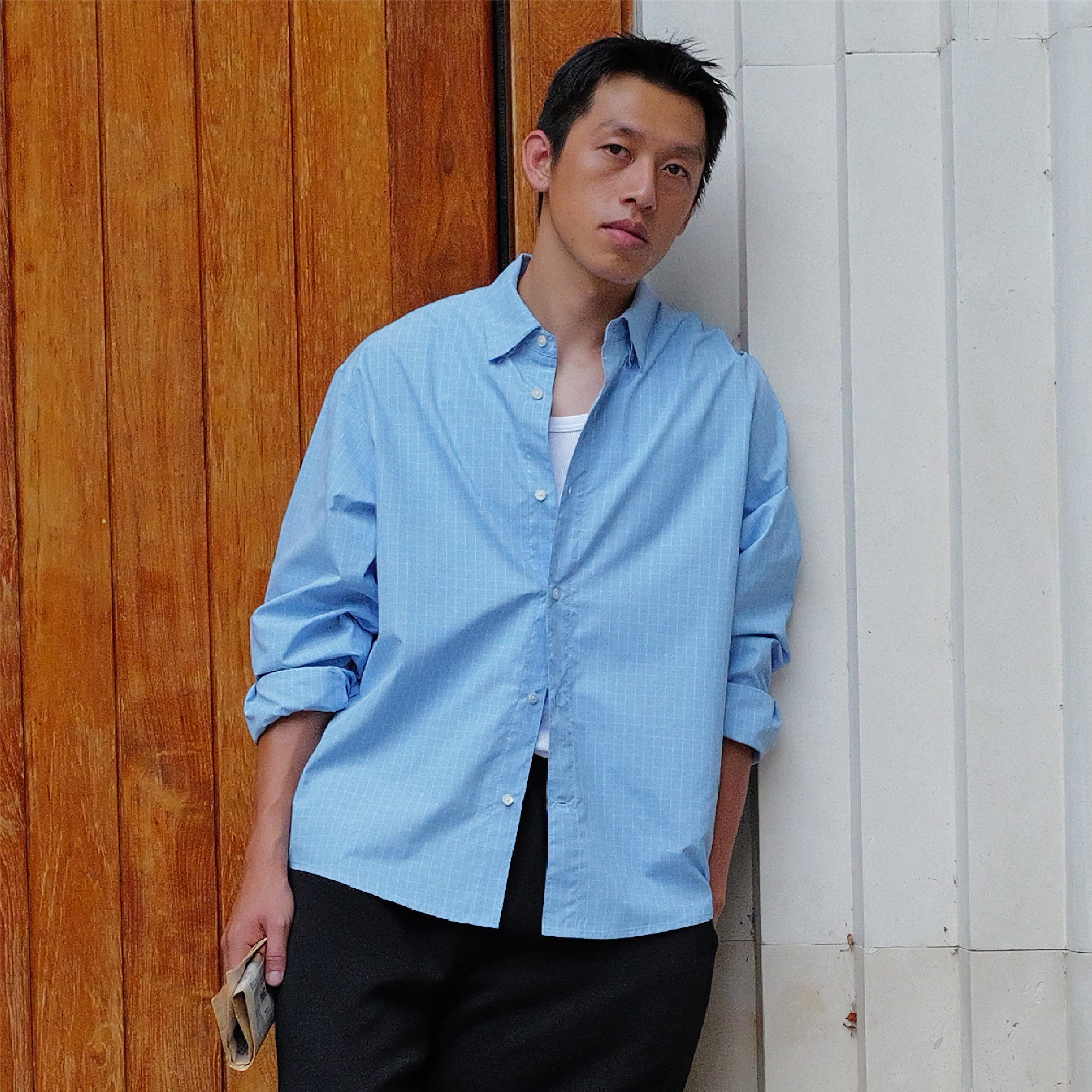 BOHRHOO Houndstooth LS Shirts 吸濕速乾 千鳥格長袖襯衫 [BH1198]