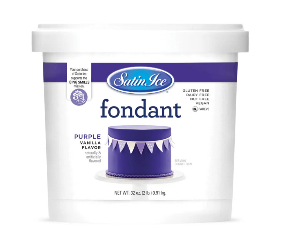 Satin Ice Fondant Purple 2lb