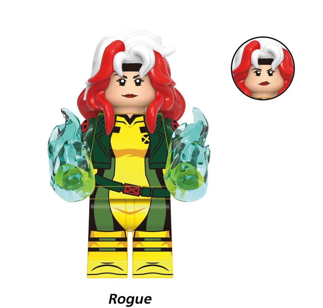 X-Men Rogue Custom Minifigures Fit Lego G0221 GH0940