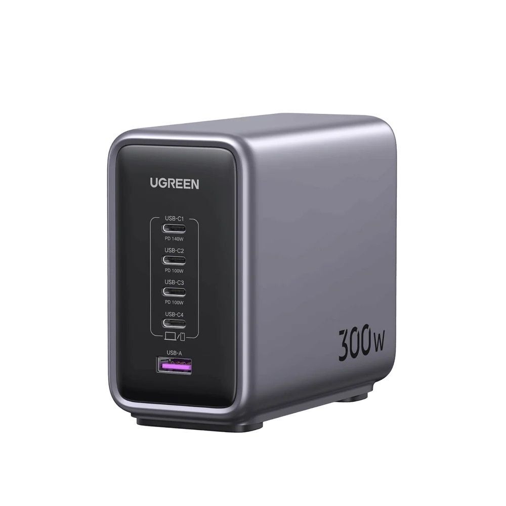 UGREEN 綠聯 CD333 300W 5埠 GaN 氮化鎵桌面快充充電器 (附240W線)