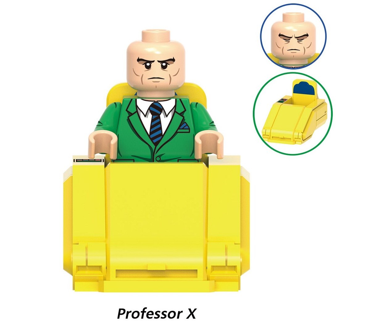 X-Men Professor X Custom Minifigures Fit Lego G0221 GH0941