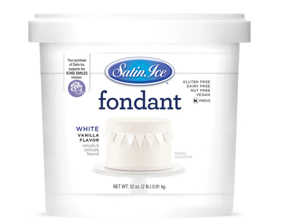 Satin Ice Fondant White 2lb