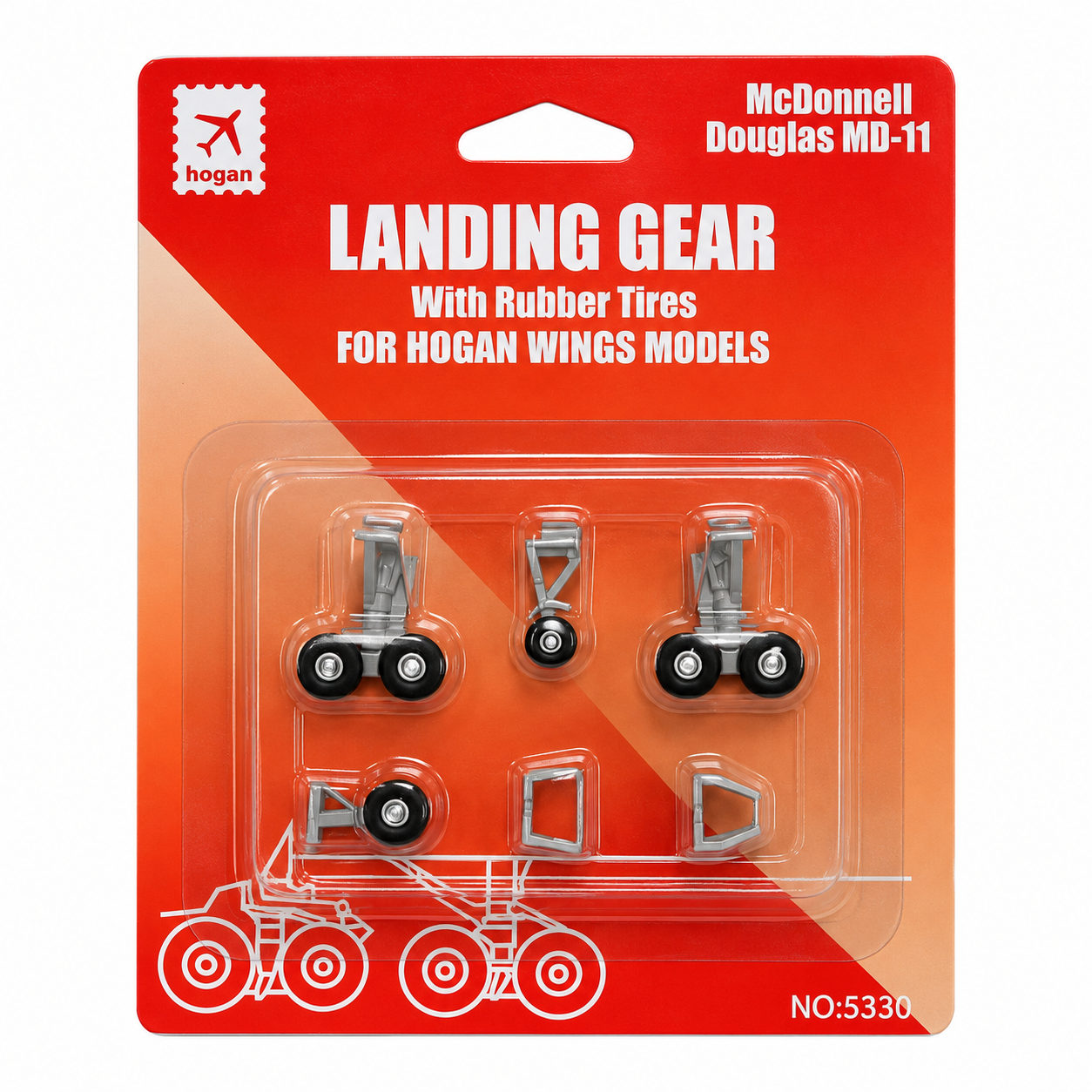 Hogan wings  1/200 McDonnell Douglas MD-11 Landing Gear for Hogan Models