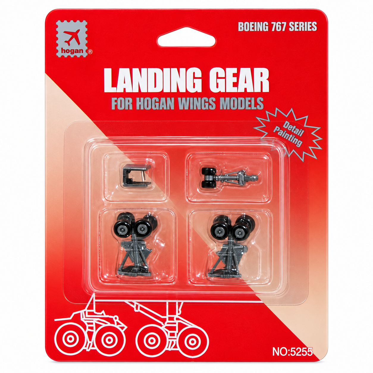 Hogan wings 1/200 波音767 機輪組