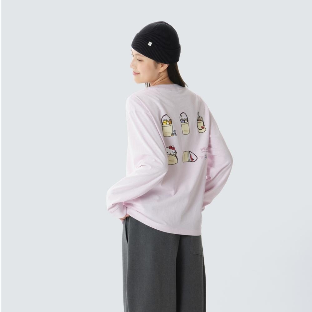 【代購】 Snow Peak × Hello Kitty 女款寬鬆印花長袖T恤 三色 背後露營大圖 S26FWF-TL85 夢幻聯名