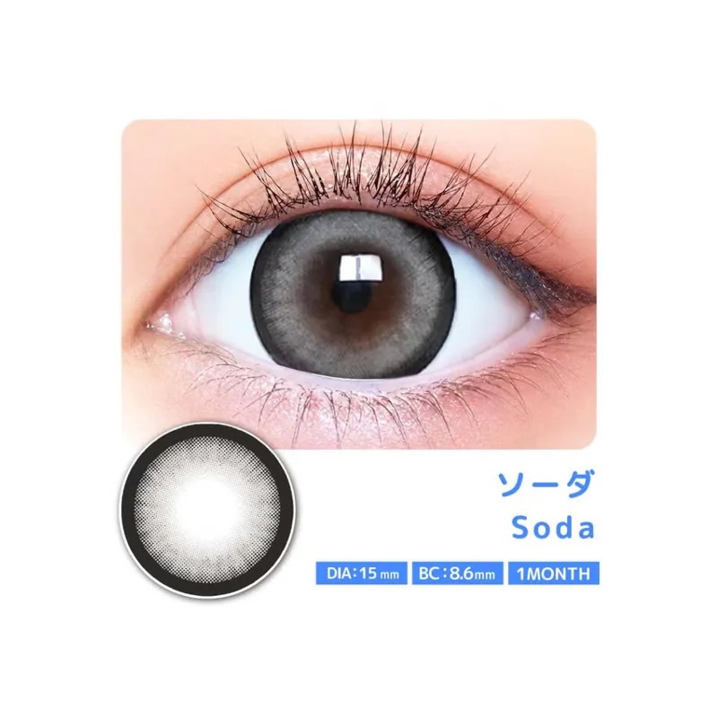 [月拋] Issho Motecon 1 Month Soda｜月拋彩妝隱形眼鏡｜每盒2片