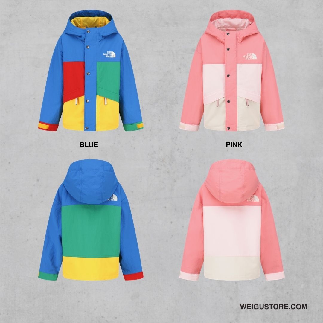 【預購】The North Face K'S VIVID MOUNTAIN JACKET 拼接連帽外套 小童款 NJ3BS54