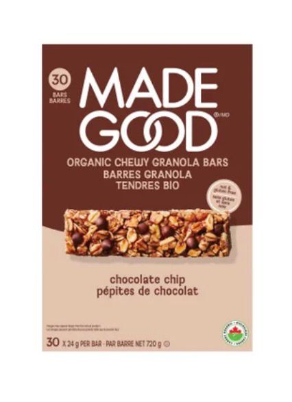 加姐 Madegood 有機朱古力燕麥營養棒 720g (1盒30條) *滿$899包京東送貨上門* CC101